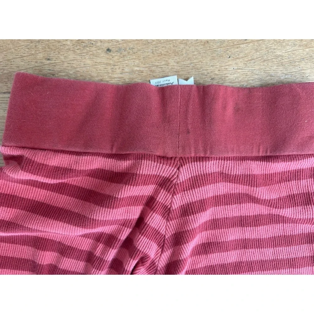 Matilda Jane Camila Leggings Secret Fields Size 8 Ribbed Striped Floral Flowers